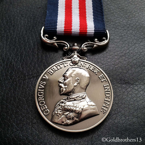 Military Medal WW1 British Bravery In The Field Royal George V Full Size Repro