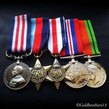 5x Set Military Medal 1945 star Fr. & Ger. Star War Medal & Defence Medal Repro