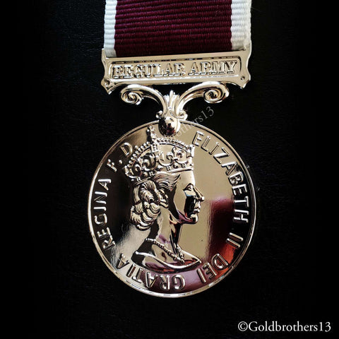 Medal for Long Service and Good Conduct Regular Army , Queen Elizabeth II Repro