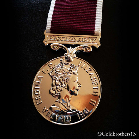 Medal for Long Service and Good Conduct Regular Army , Queen Elizabeth II Repro