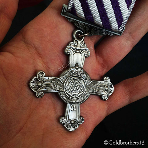 Distinguished Flying Cross ( DFC ) Royal Air Force Military Medal RAF Repro