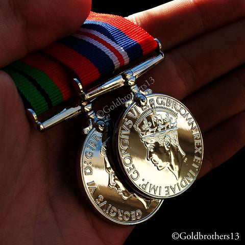 5x Set Military Medal 1945 star Fr. & Ger. Star War Medal & Defence Medal Repro